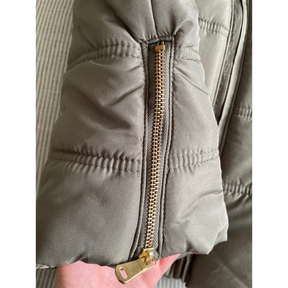 BONGO Olive Green Puffy Vest with Removable Hood - Picture 6 of 16